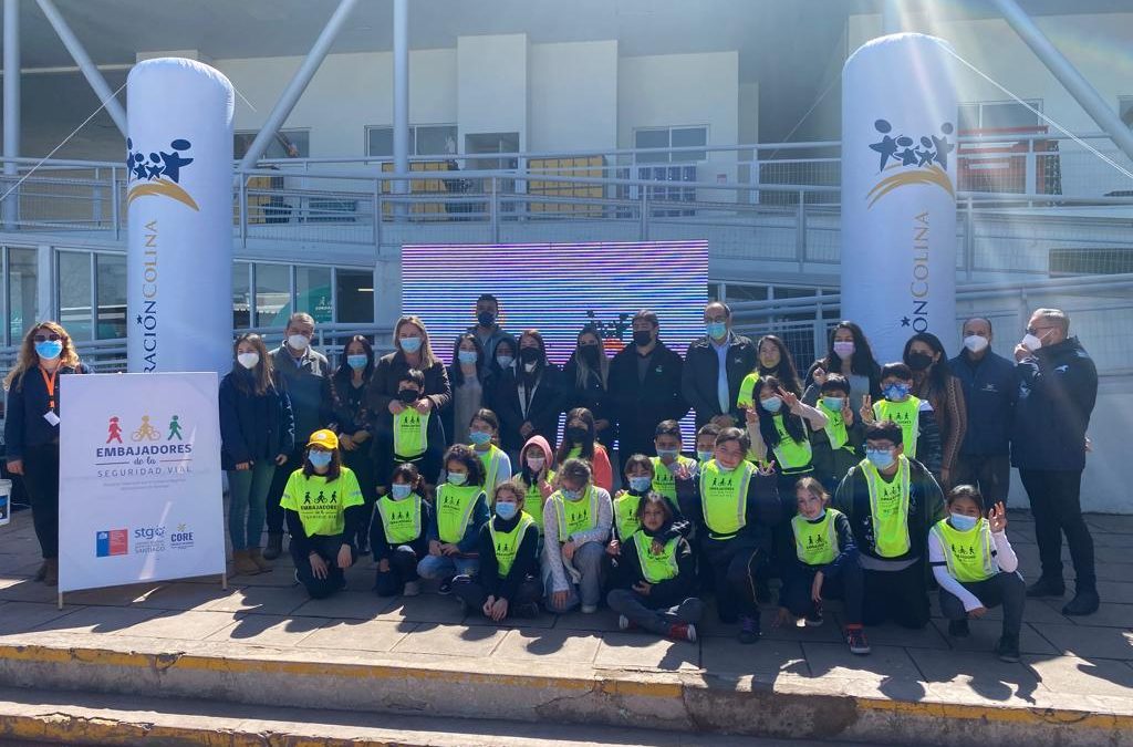 Programa Embajadores de la Seguridad Vial visita Escuela Andalién de Colina