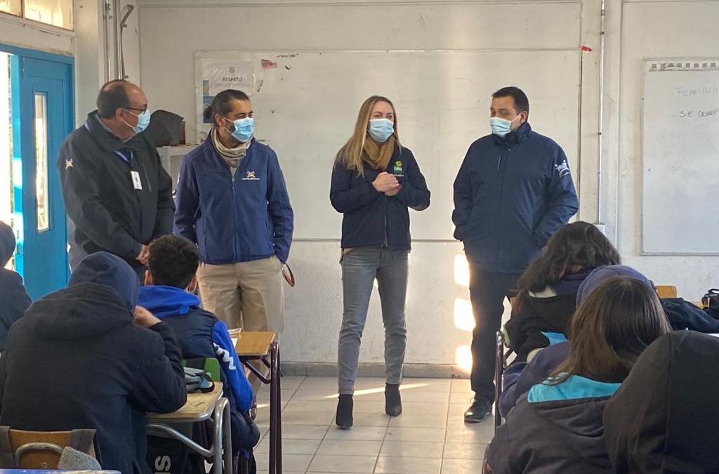 Vuelve el uso de mascarillas en los colegios de Colina