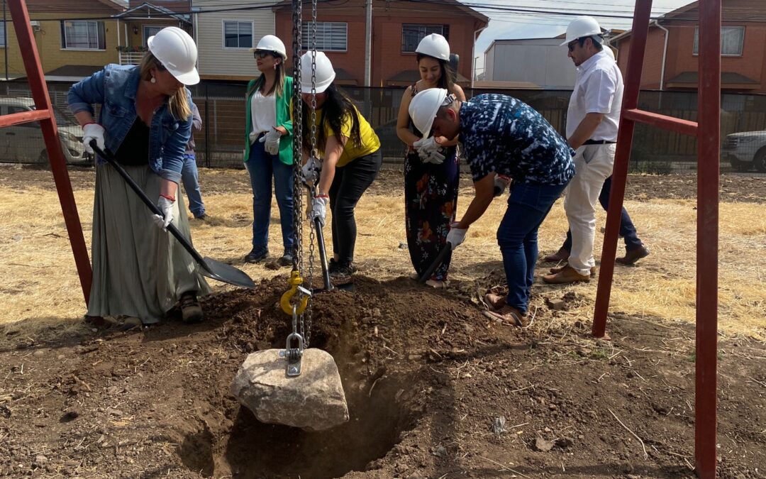 En sector de Villa Las Araucarias se realiza colocación de la Primera Piedra del primer Centro Comunitario Familias TEA